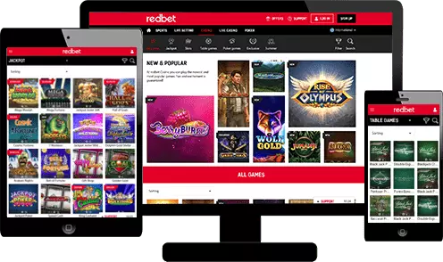 redbet casino screenshot