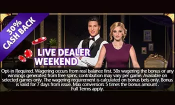 Pocket Casino Live Dealer Cashback