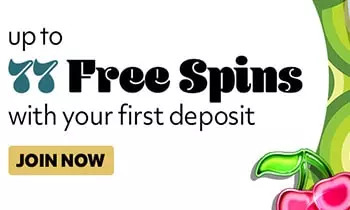 7Casino Welcome Bonus up to 77 Free Spins