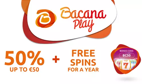 bacana play free spins for a year bonus