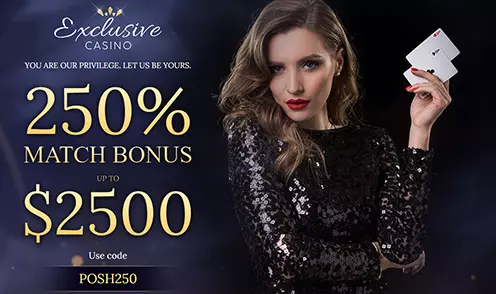 exclusive casino 250% welcome bonus