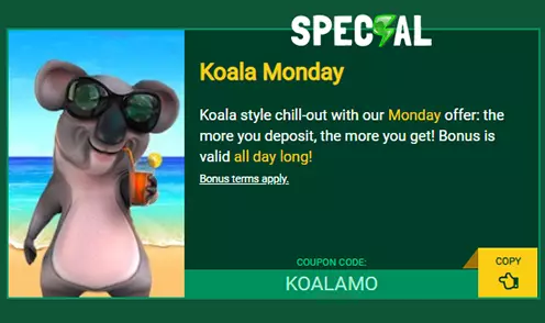 fair go casino koala monday bonus