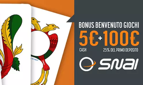 snai casino 25% casino bonus