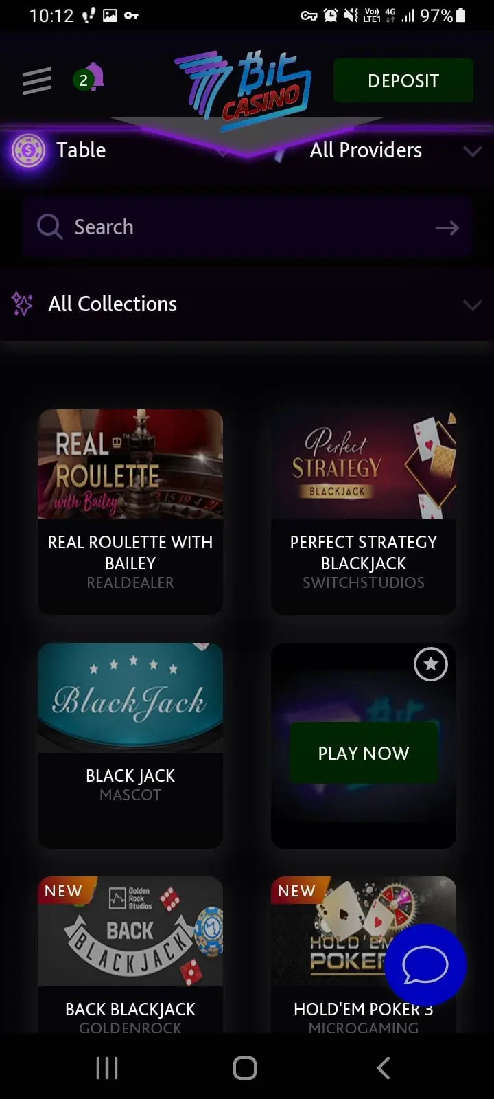 7bit casino app screenshot 2