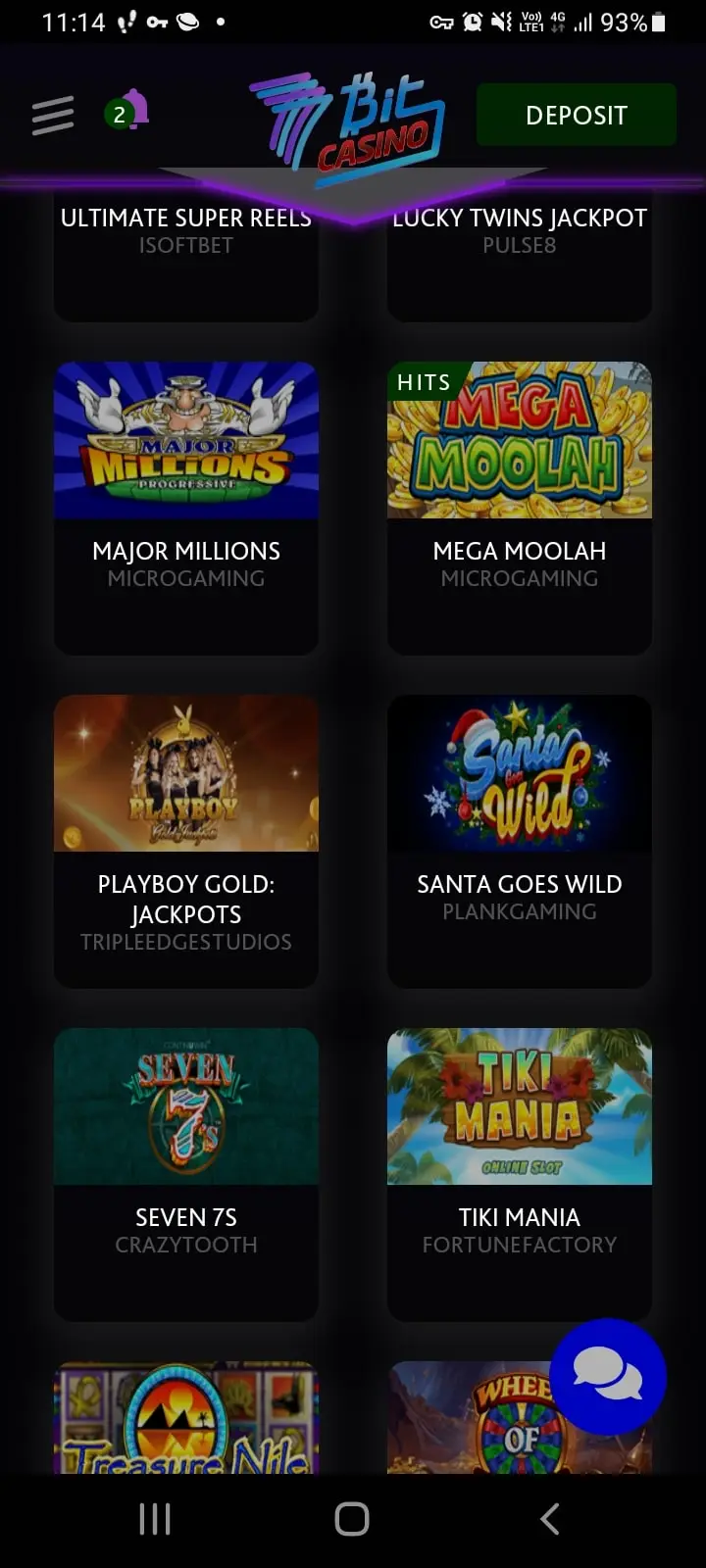 7bit casino app screenshot 3