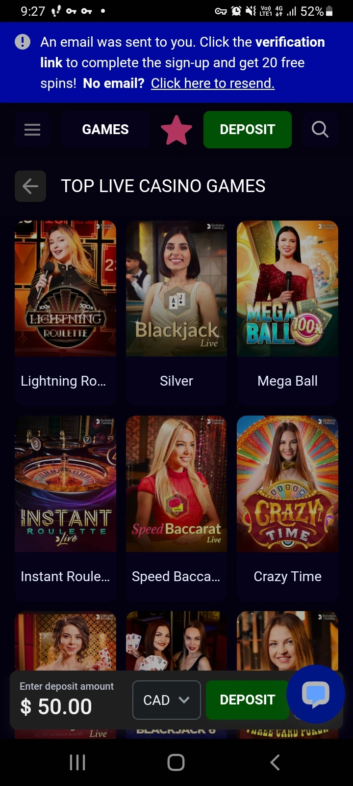 BitStarz casino app screenshot 5