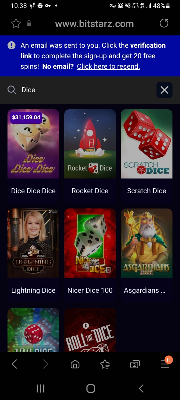 BitStarz casino app screenshot 6