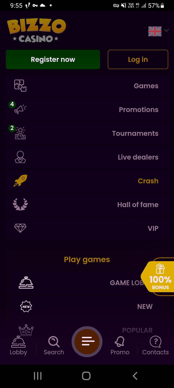 Bizzo casino app screenshot 7