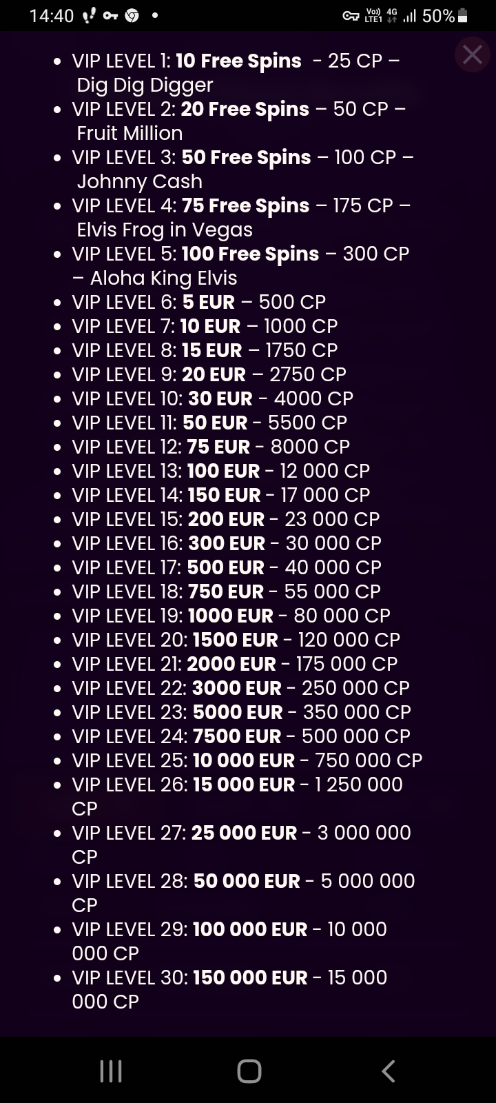 Bizzo casino app screenshot 8