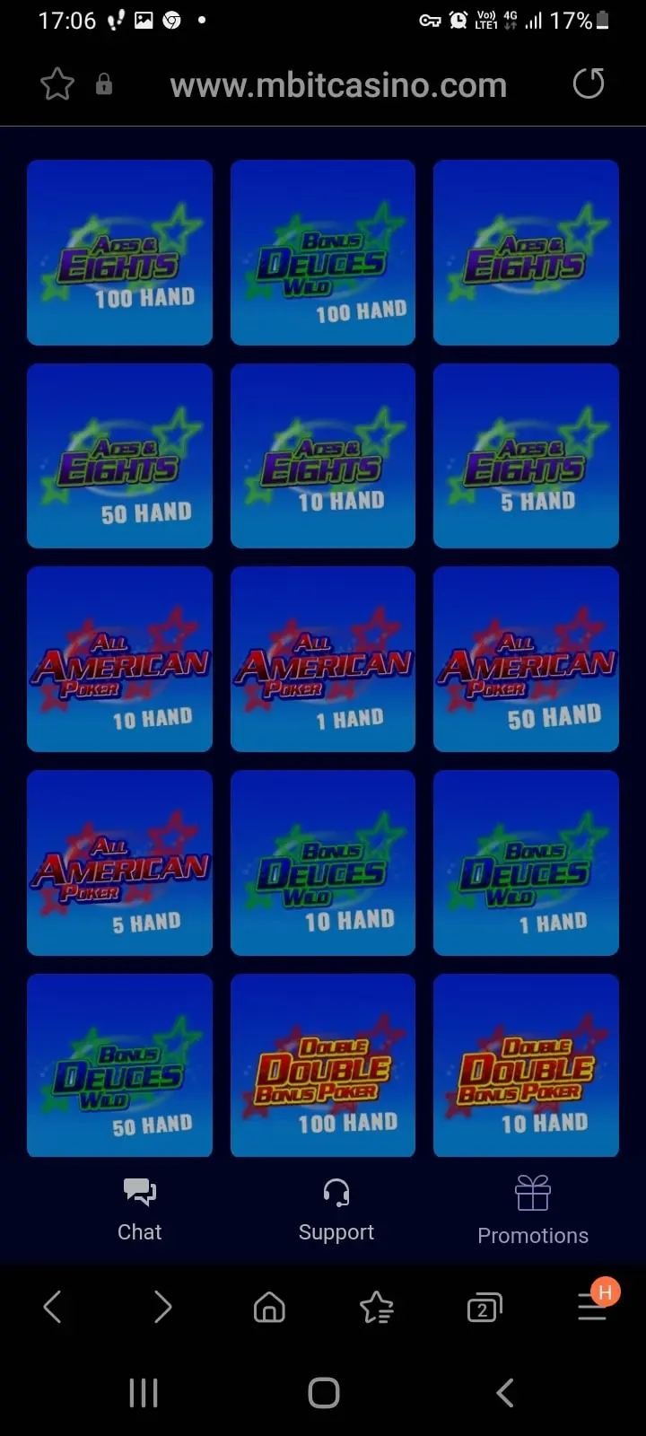 mBit casino app screenshot 4
