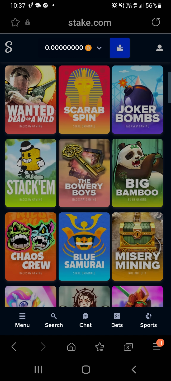 Stake.com casino app screenshot 1