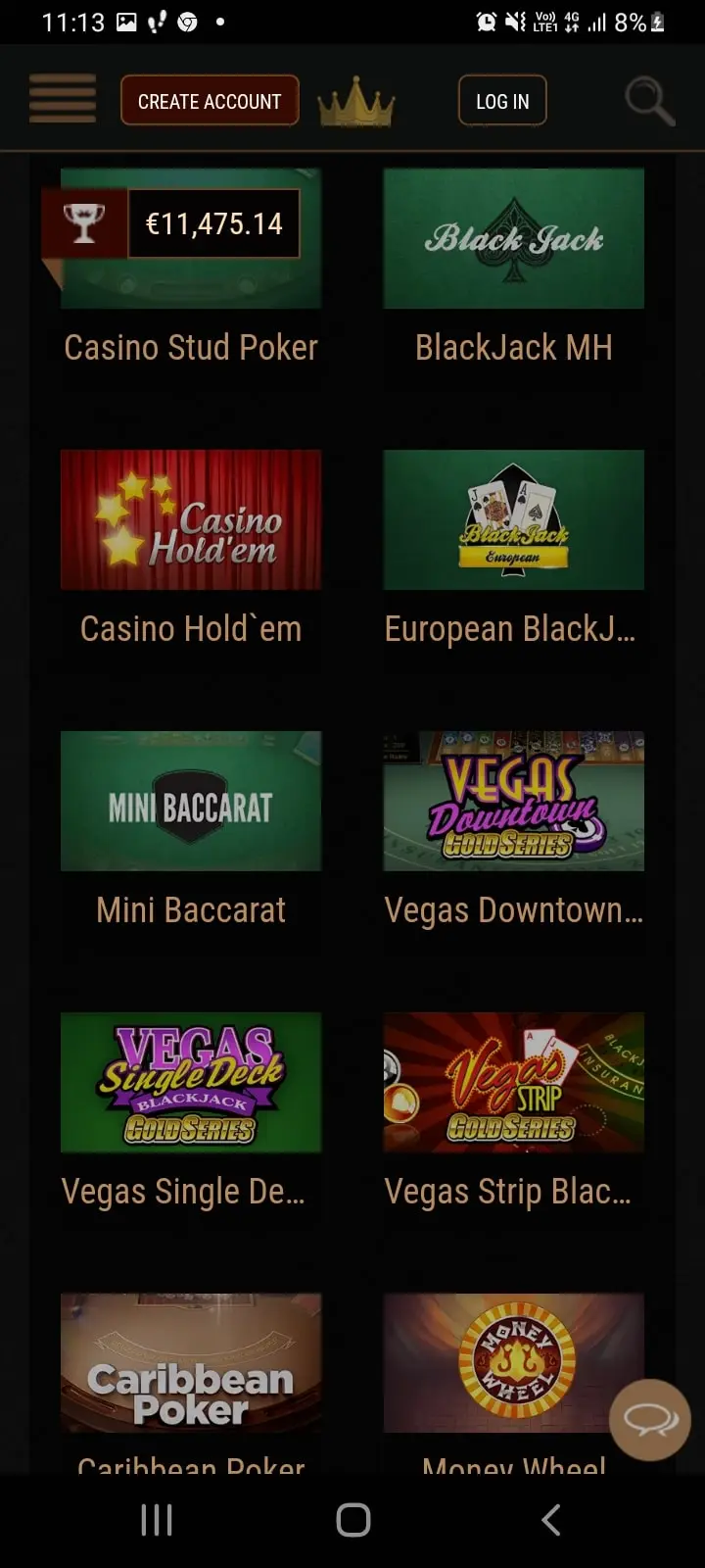 King Billy casino app screenshot 3