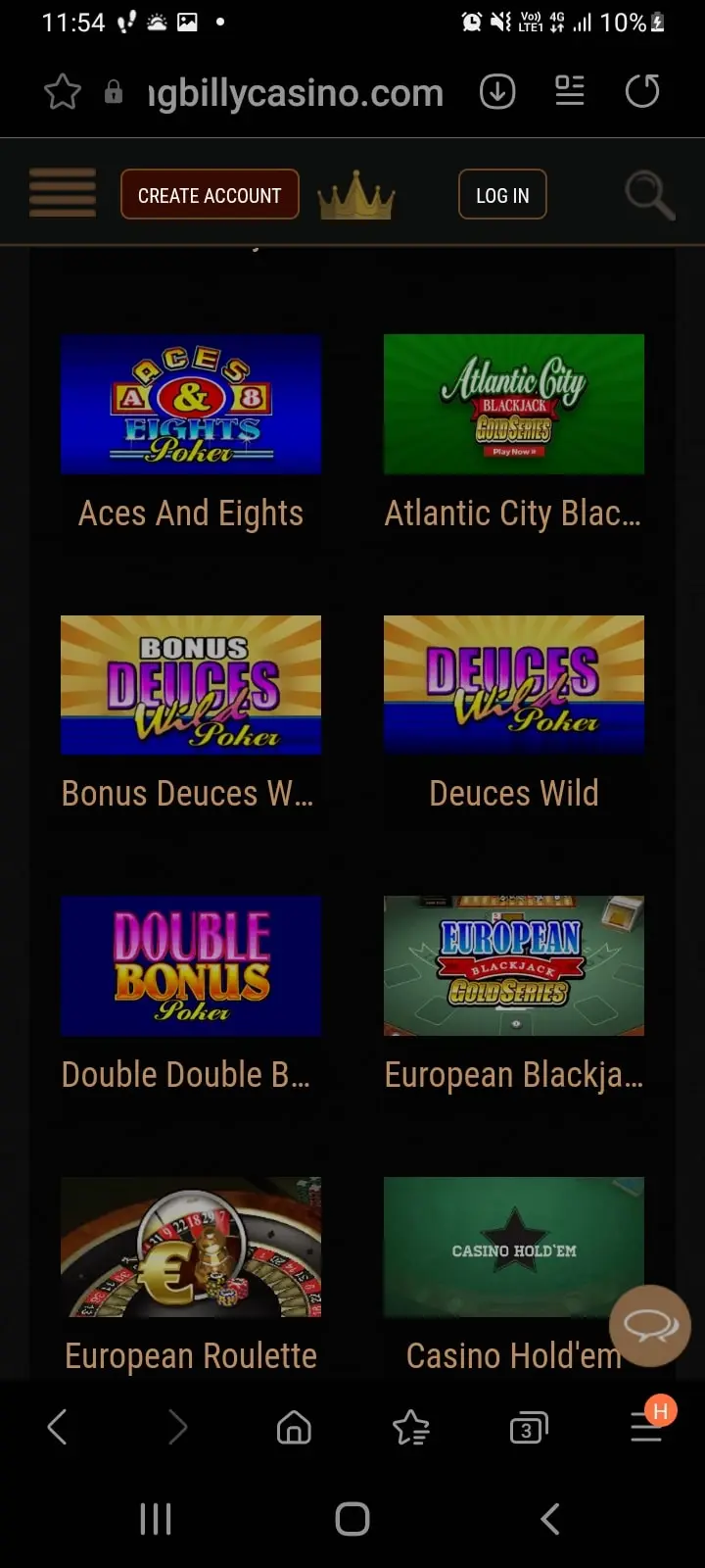 King Billy casino app screenshot 6