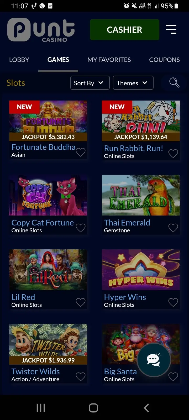punt casino app screenshot 1