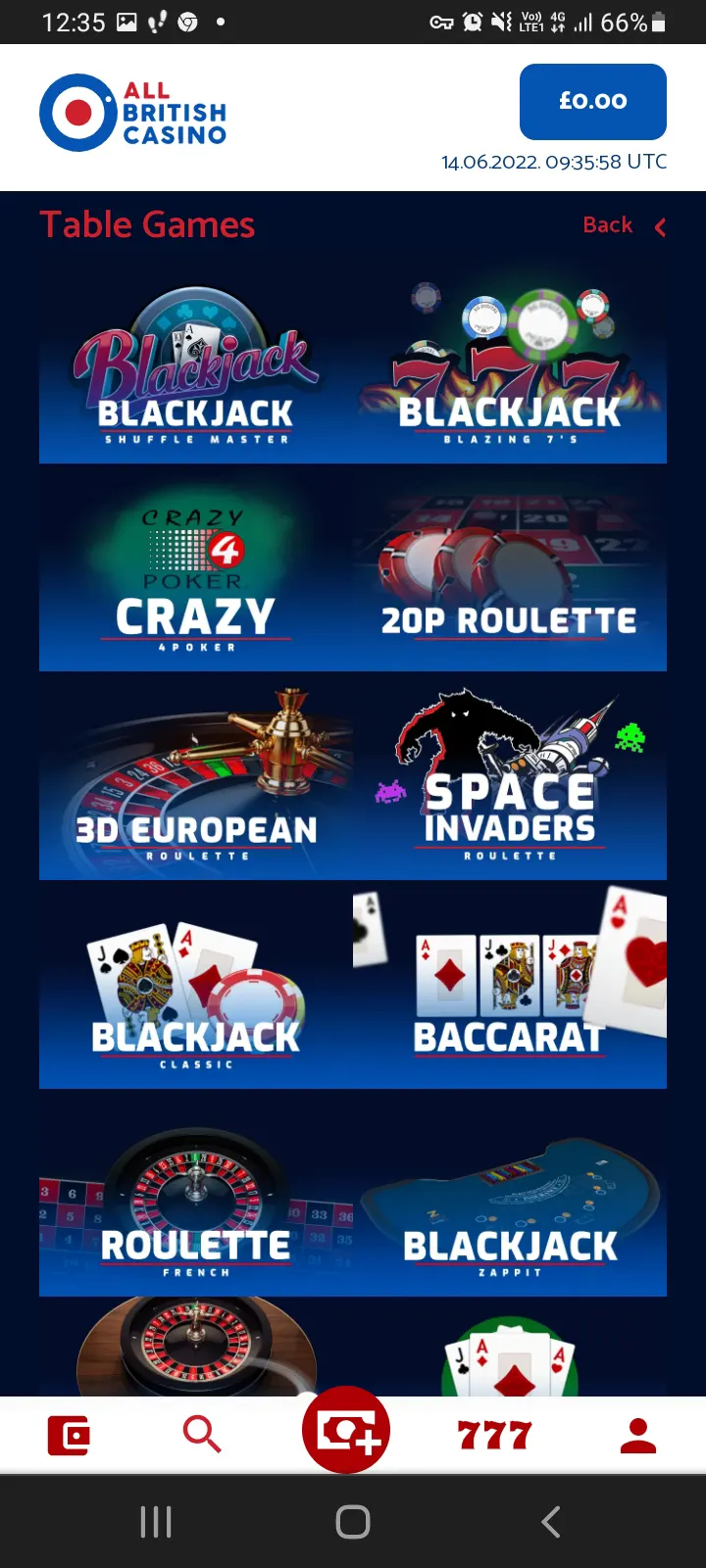 All British casino app screenshot 3