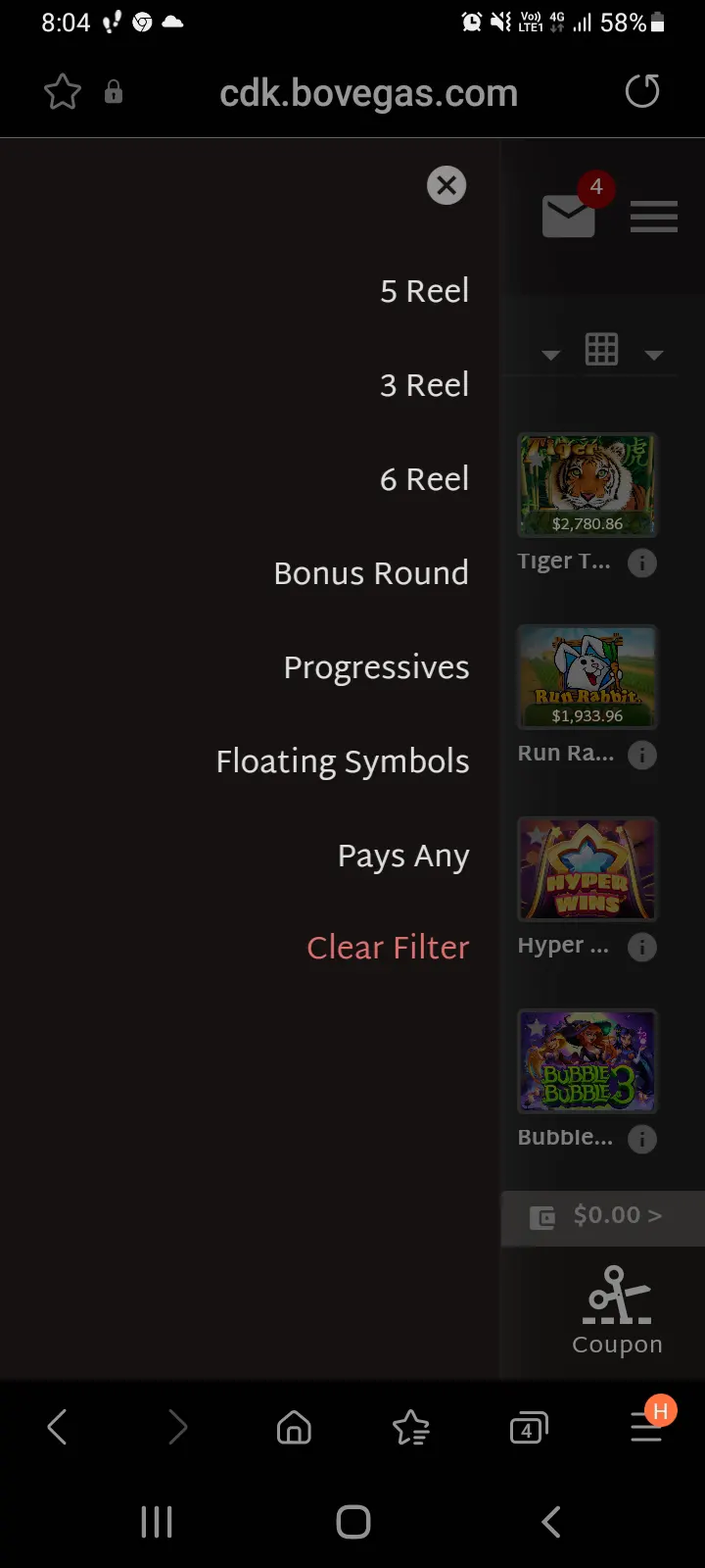 BoVegas casino app screenshot 10