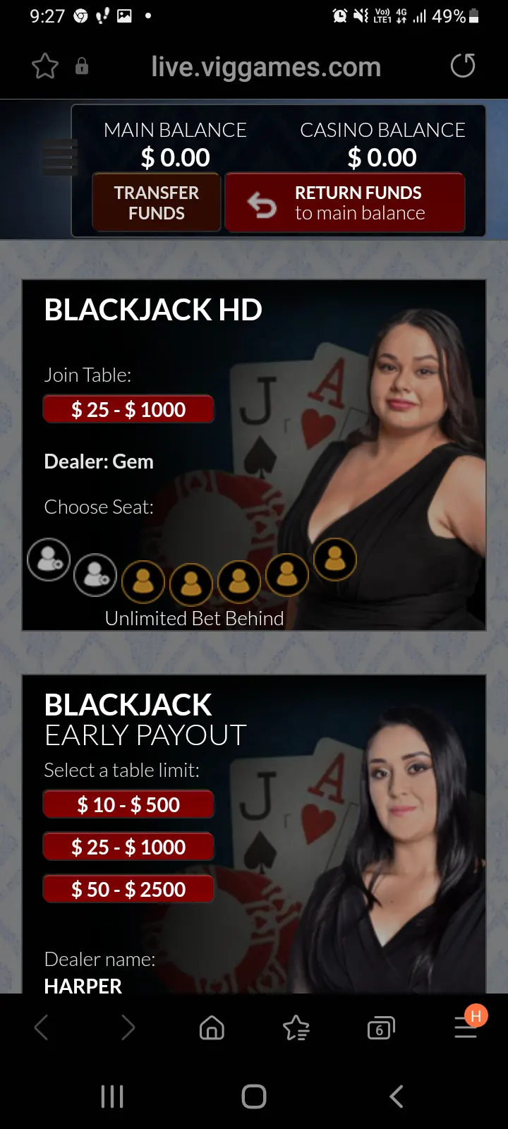 BoVegas casino app screenshot 8