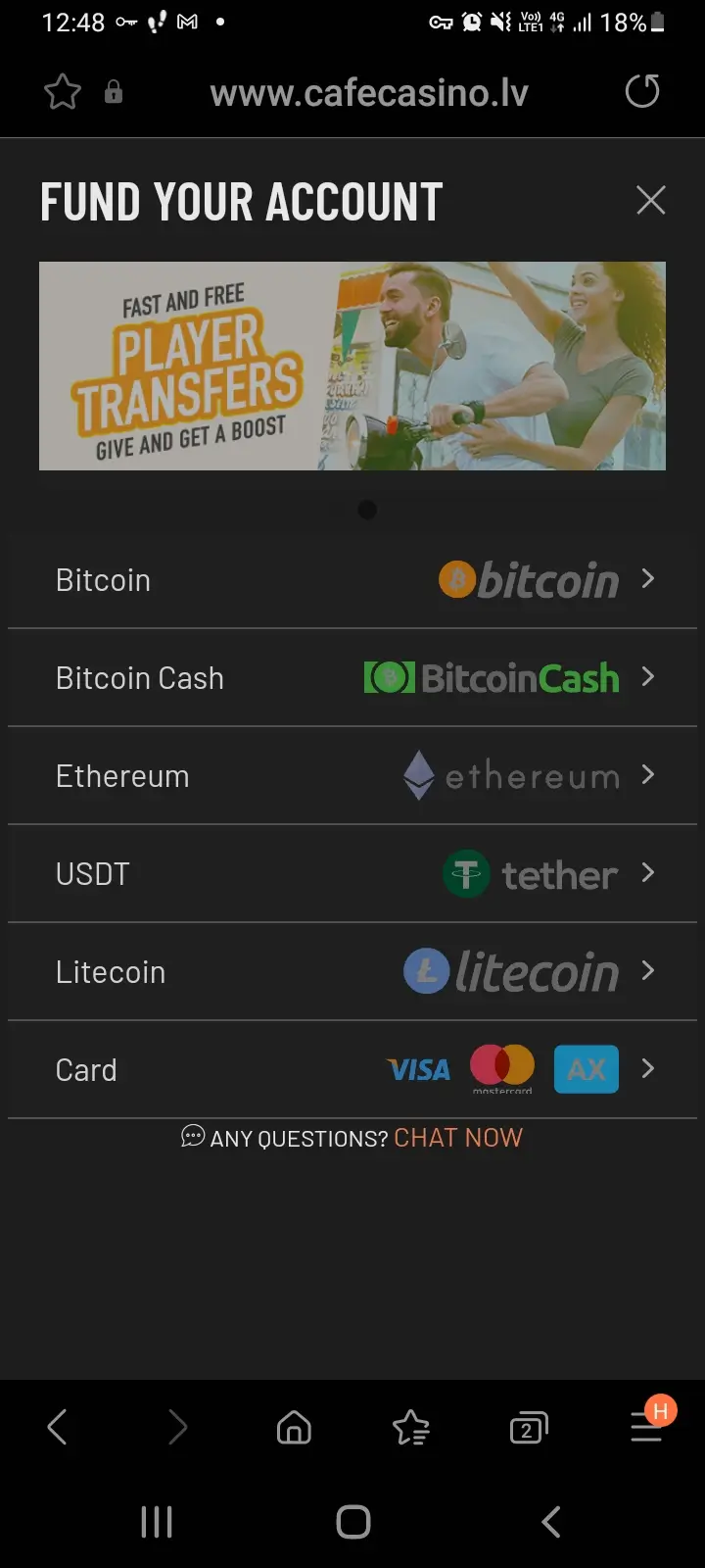 cafe casino app screenshot 11