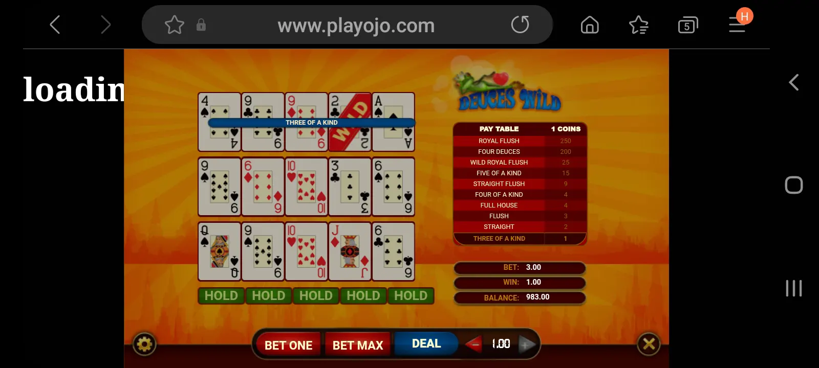 PlayOJO casino app screenshot 7