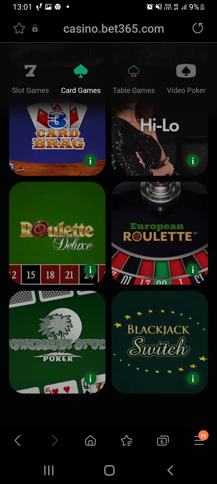 bet365 casino app screenshot 3