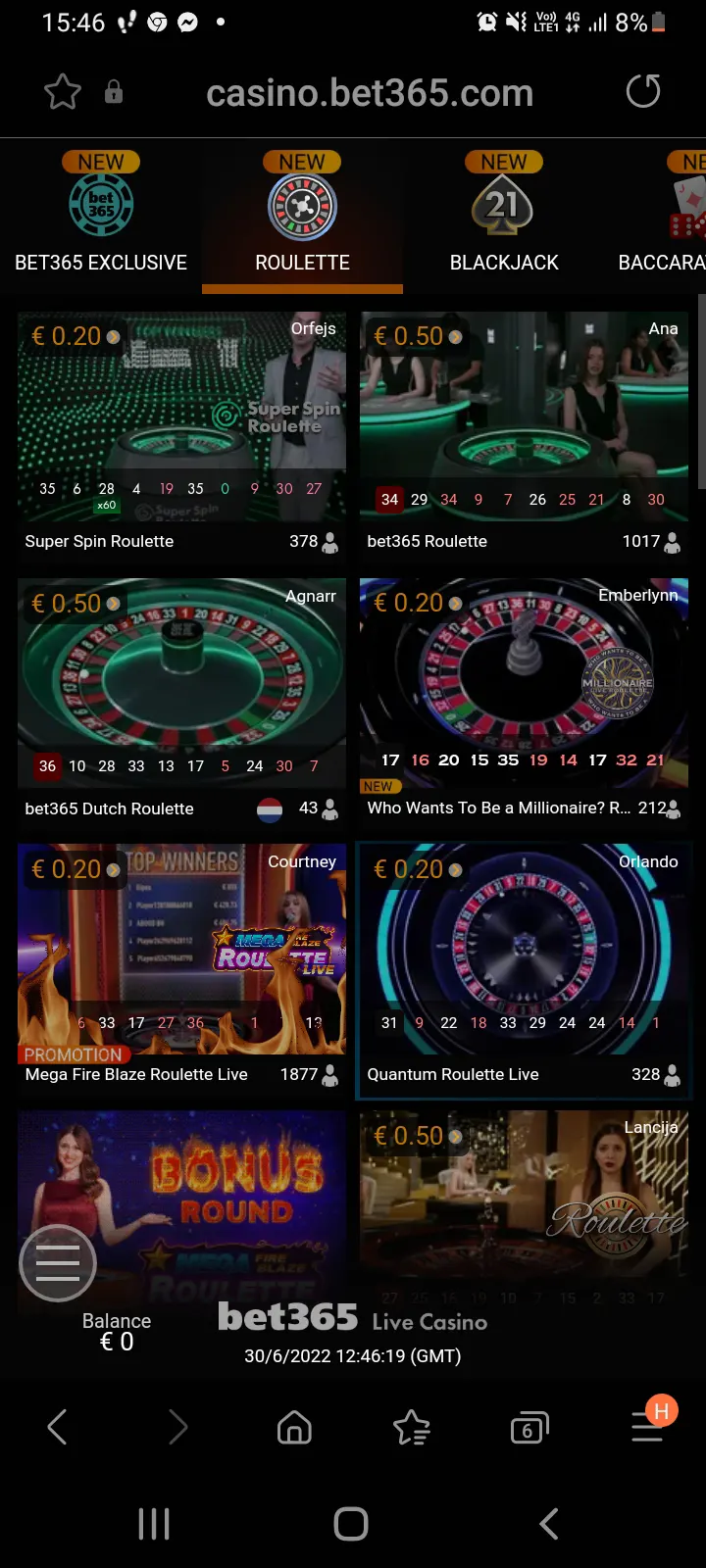 bet365 casino app screenshot 7