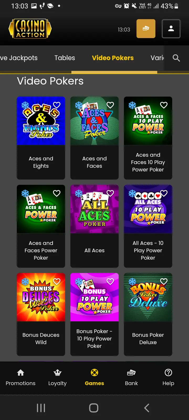 Casino Action app screenshot 5