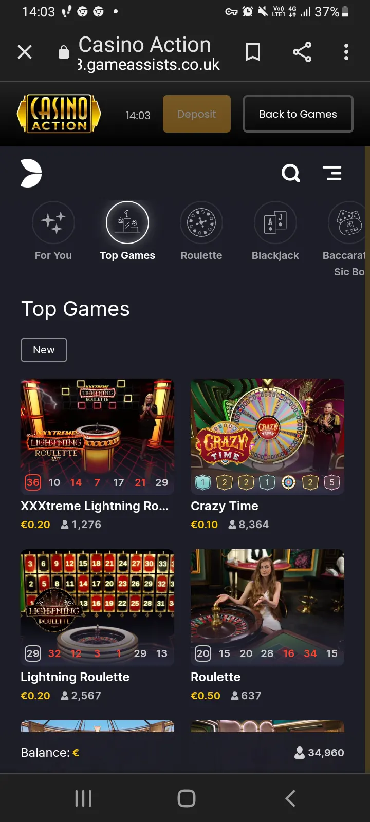 Casino Action app screenshot 6