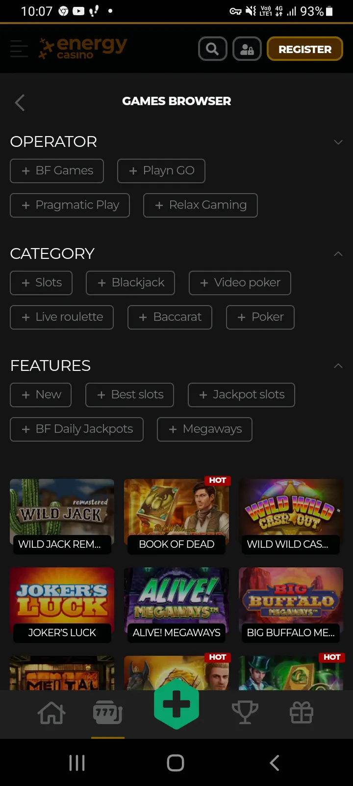 Energy casino app screenshot 14