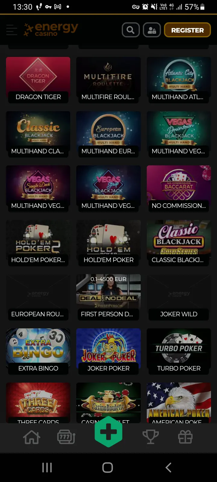 Energy casino app screenshot 3