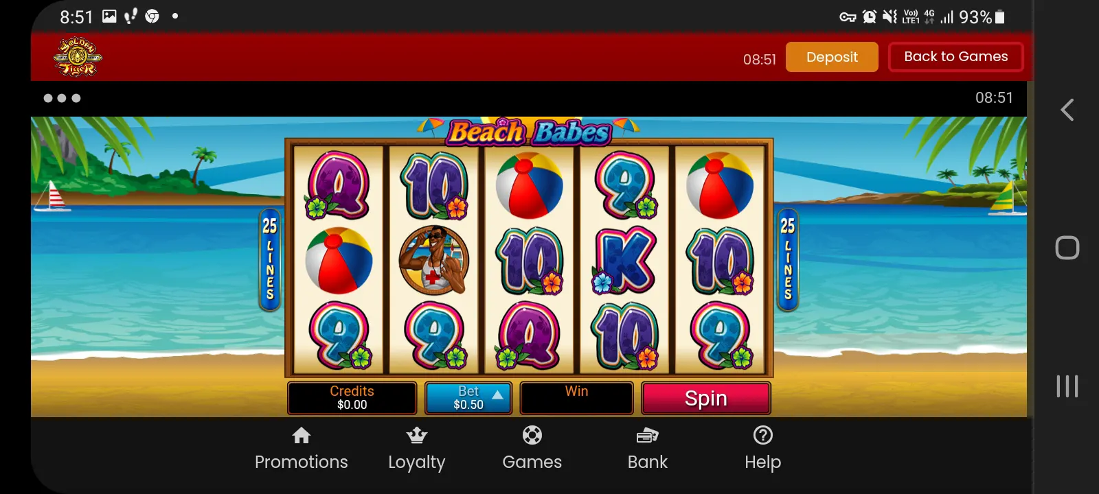 Golden Tiger casino app screenshot 2
