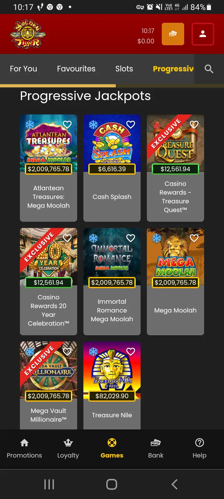 Golden Tiger casino app screenshot 4