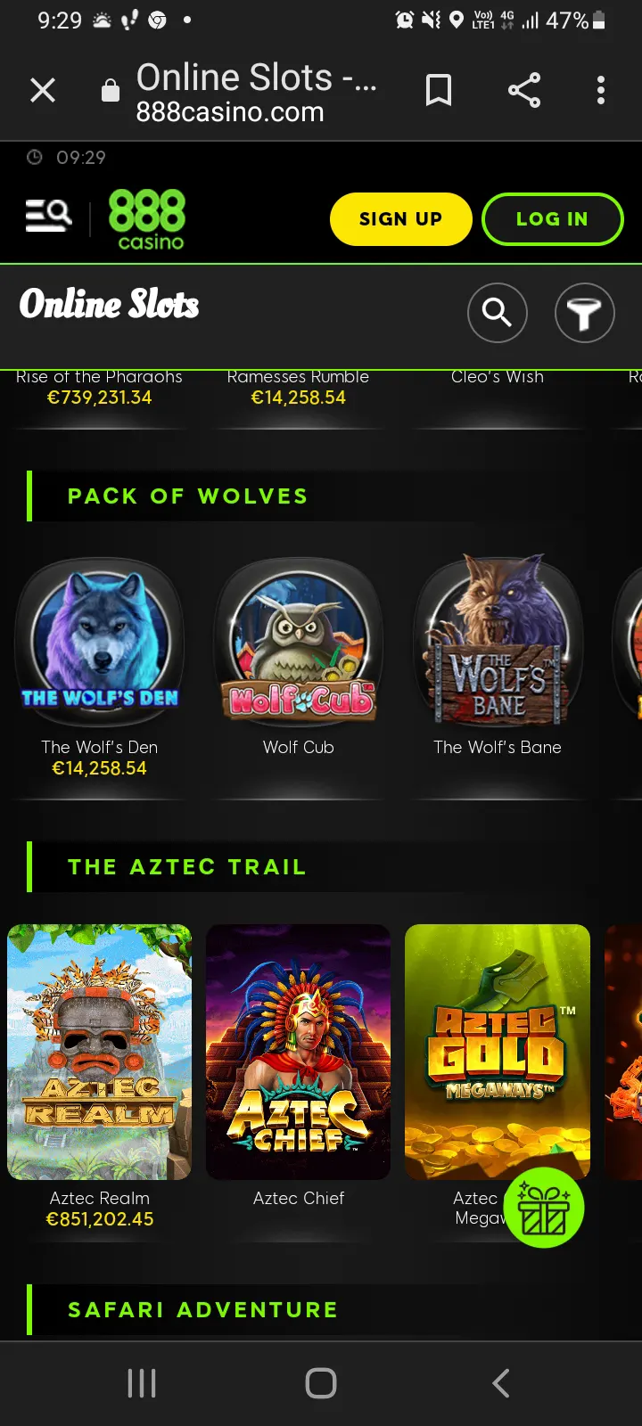 888casino app screenshot 1