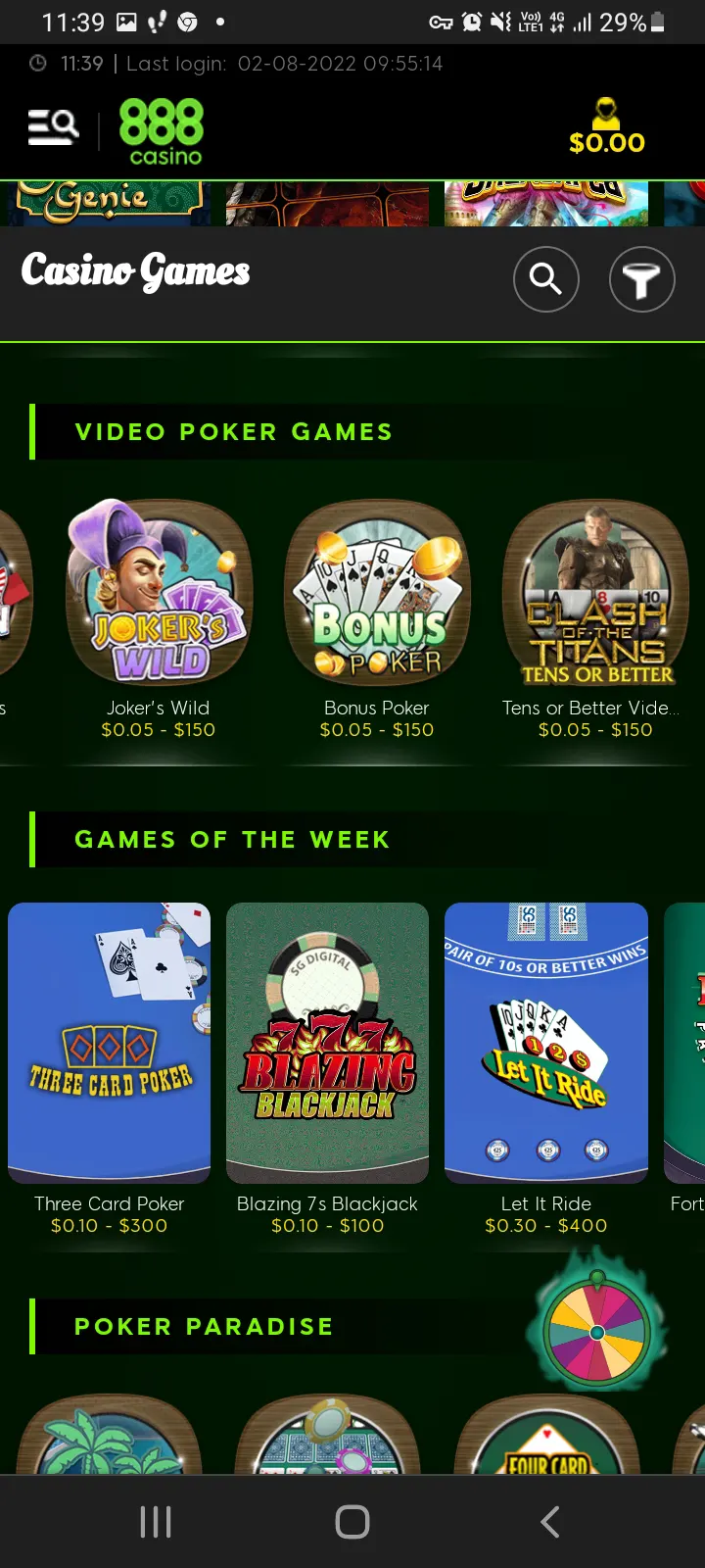 888casino app screenshot 7