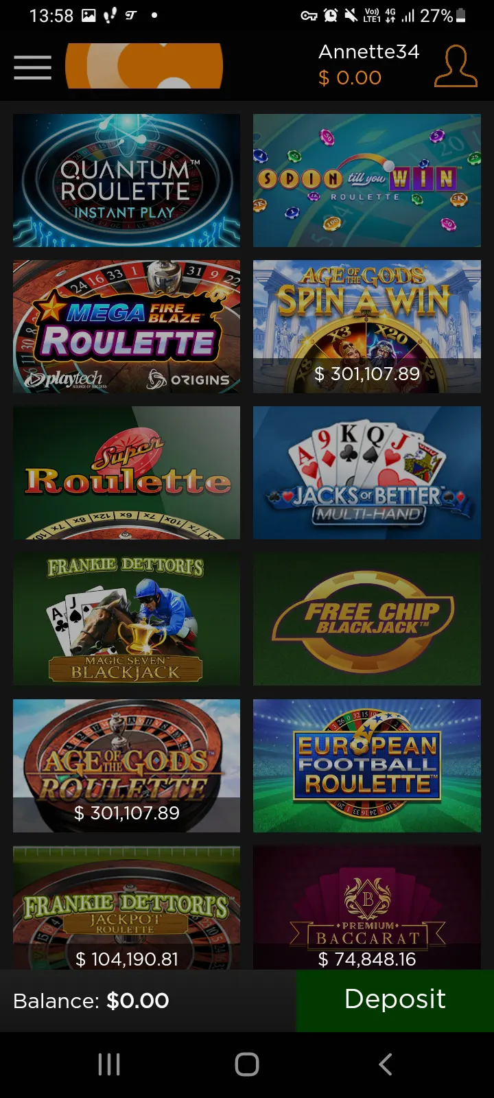 Casino.com app screenshot 3