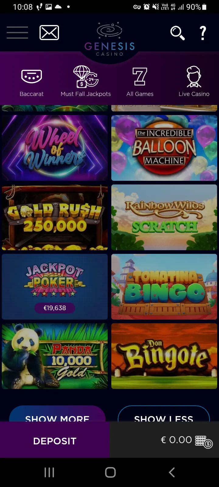 Genesis casino app screenshot 10