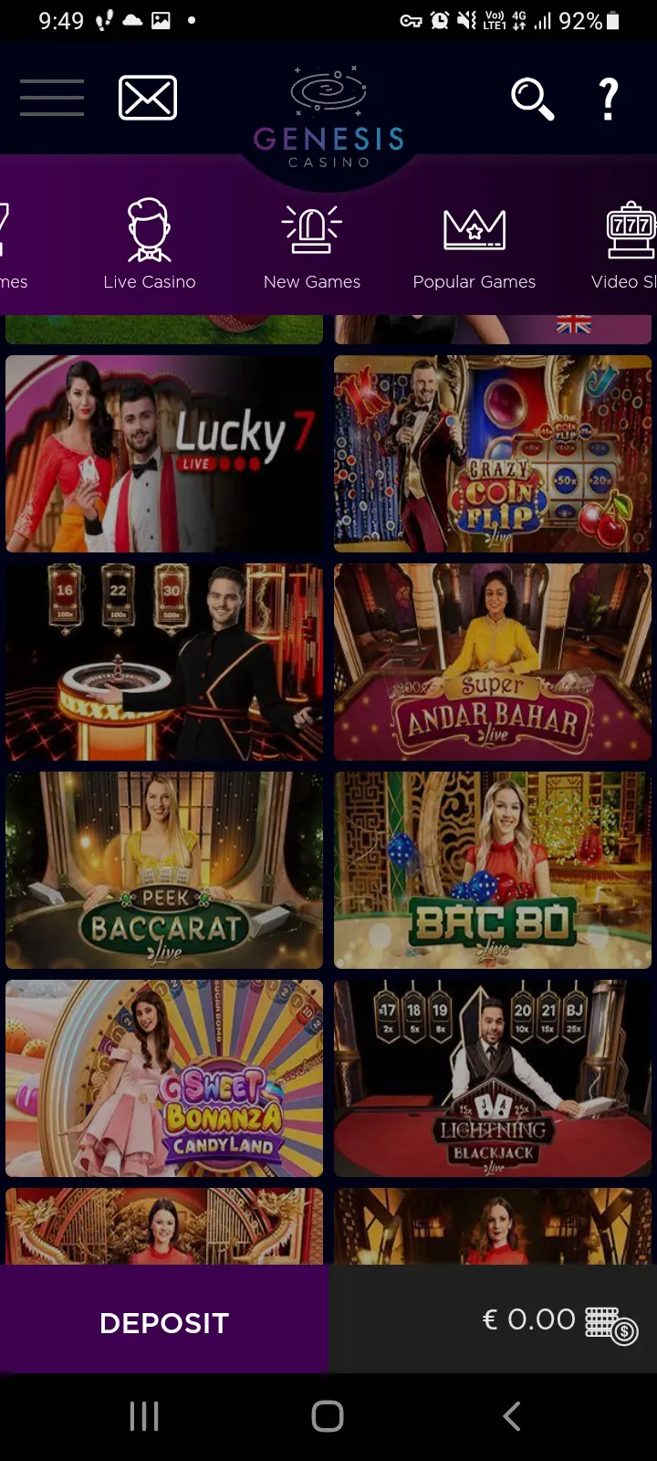 Genesis casino app screenshot 8