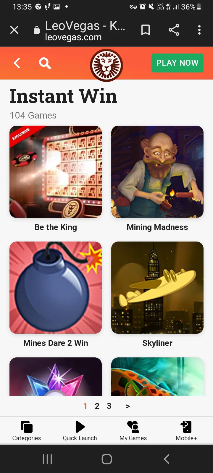 LeoVegas casino app screenshot 8