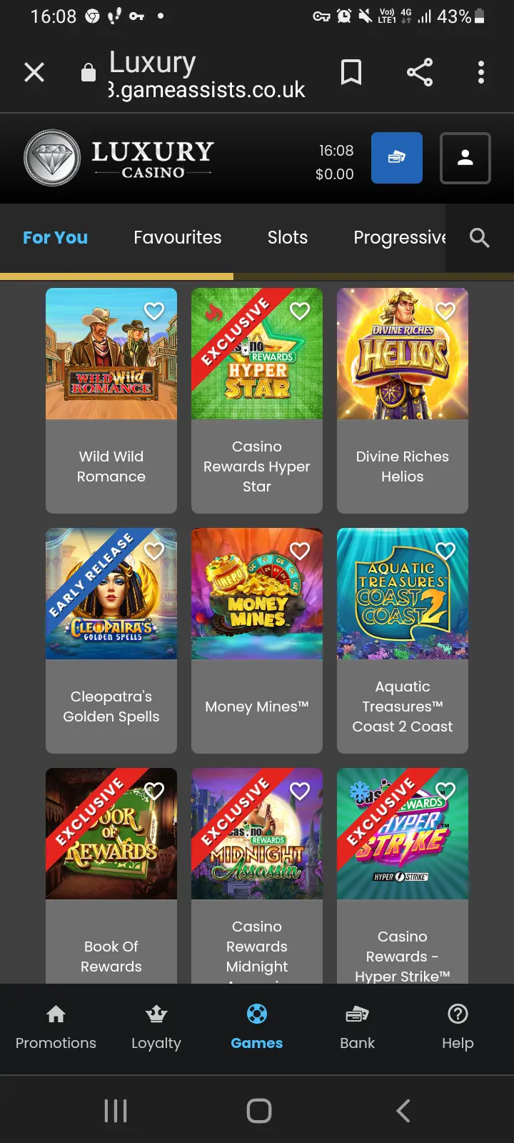 Luxury casino app screenshot 2