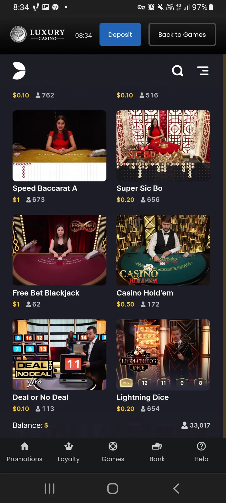 Luxury casino app screenshot 6