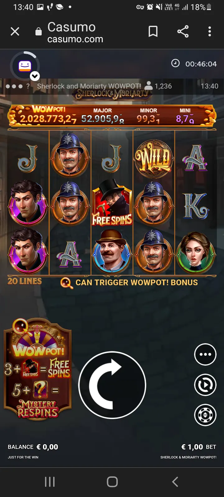 Casumo casino app screenshot 6