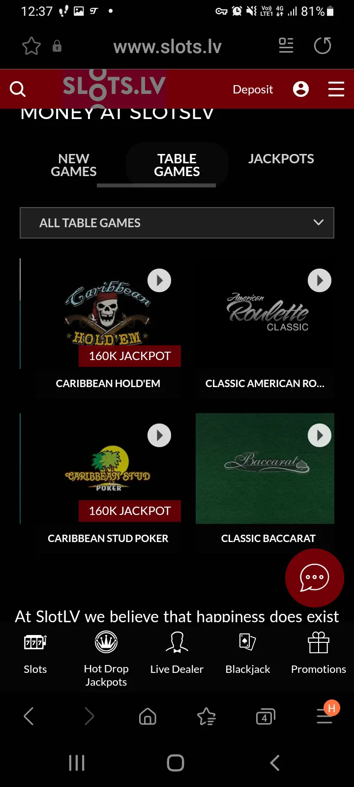 Slots.lv casino app screenshot 3