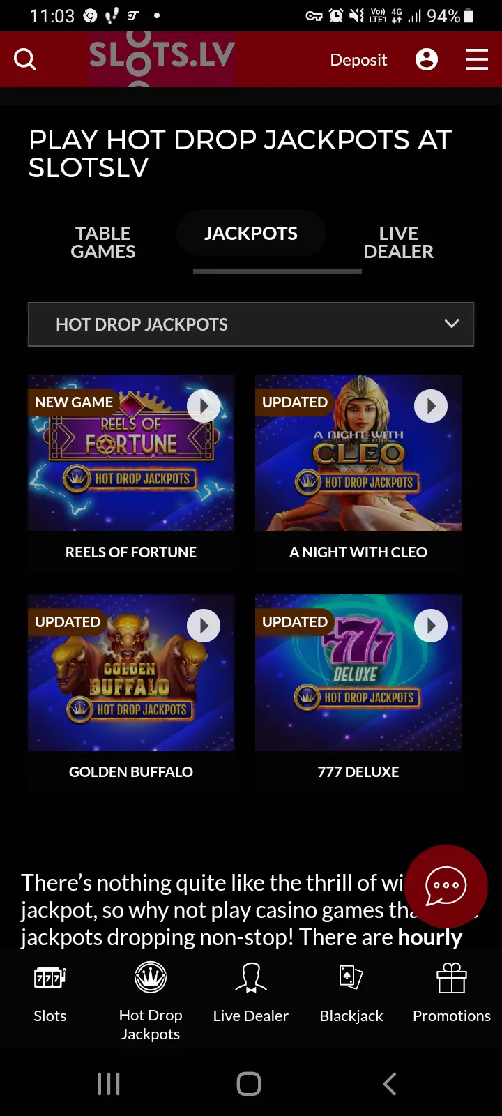 Slots.lv casino app screenshot 6