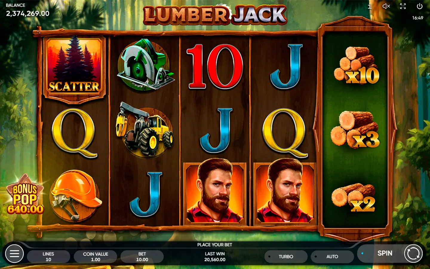 Lumber Jack Theme, Graphics, and Sounds