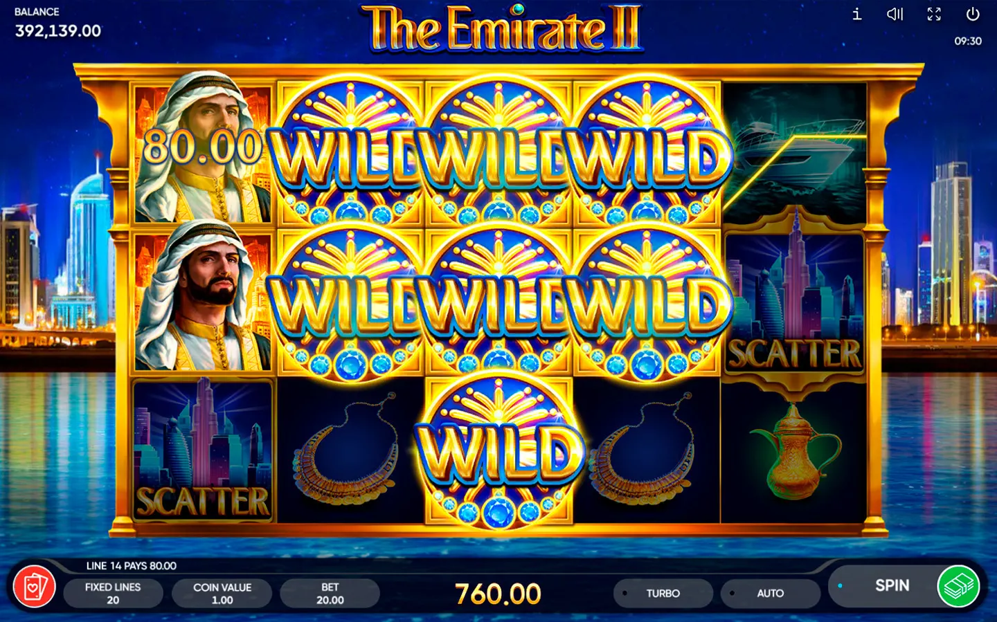 The Emirate II Symbols and Payouts