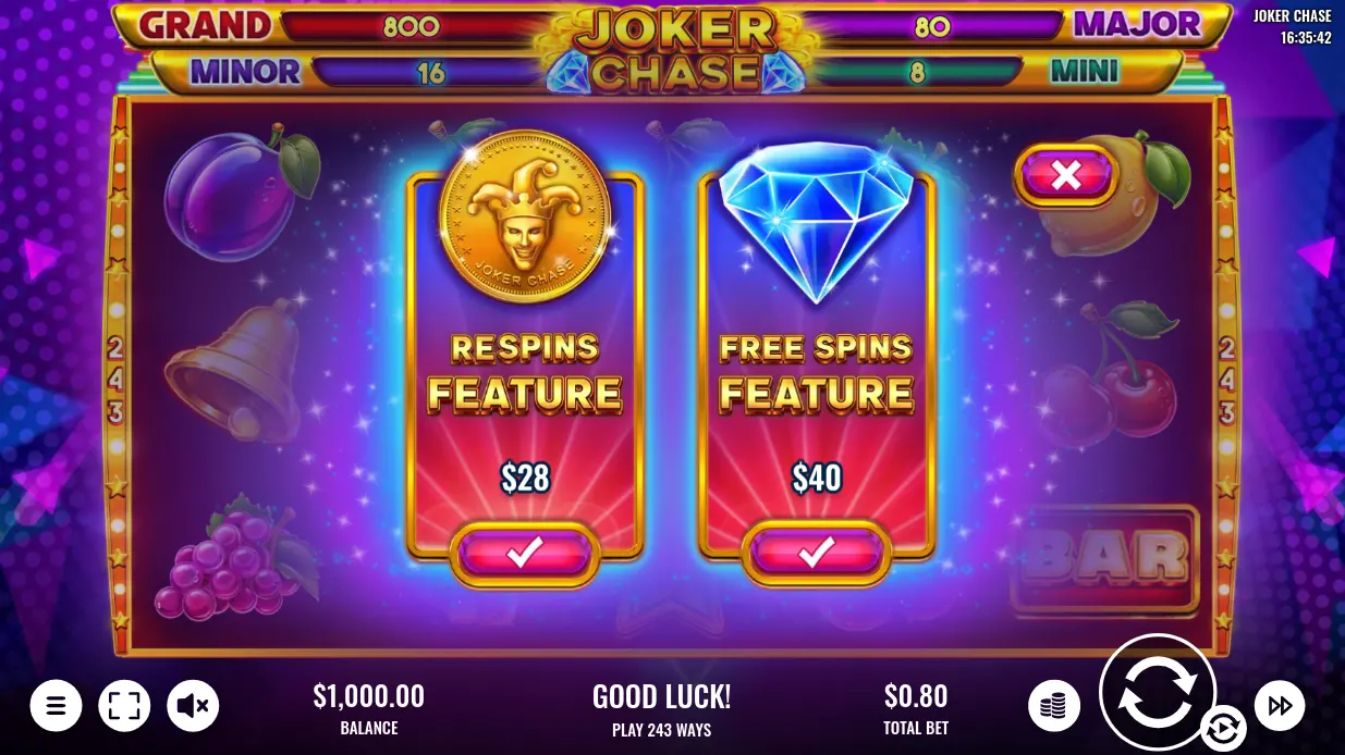 Joker Chase Bonus Mechanics