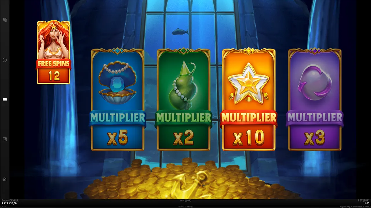 Neptune’s Harem Symbols and Payouts