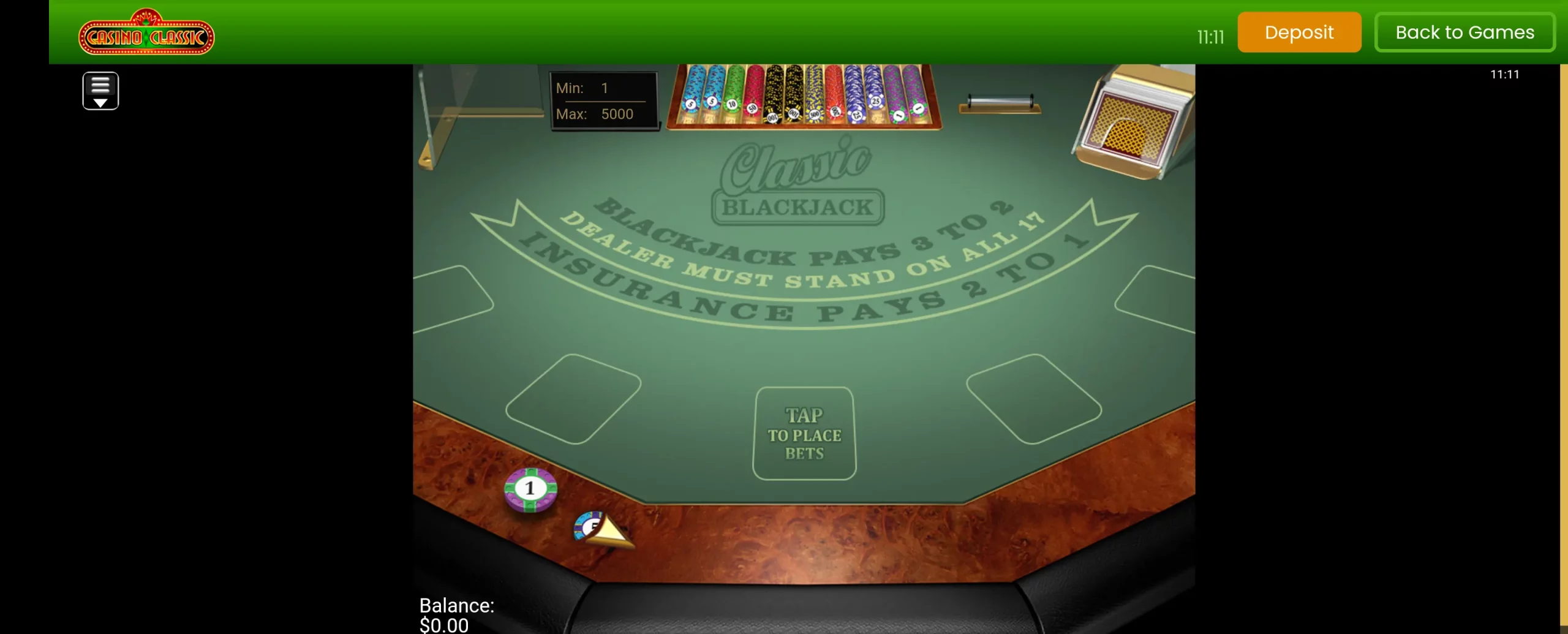 Casino Classic app screenshot 4