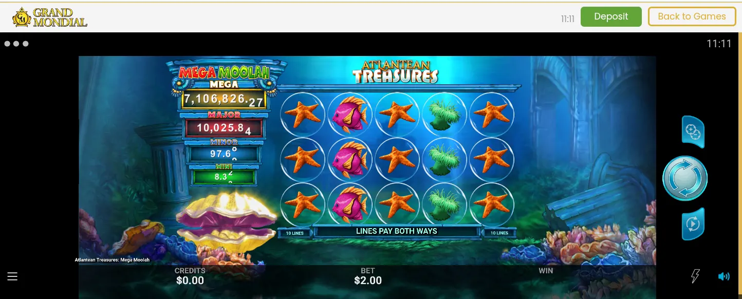 Grand Mondial casino app screenshot 6