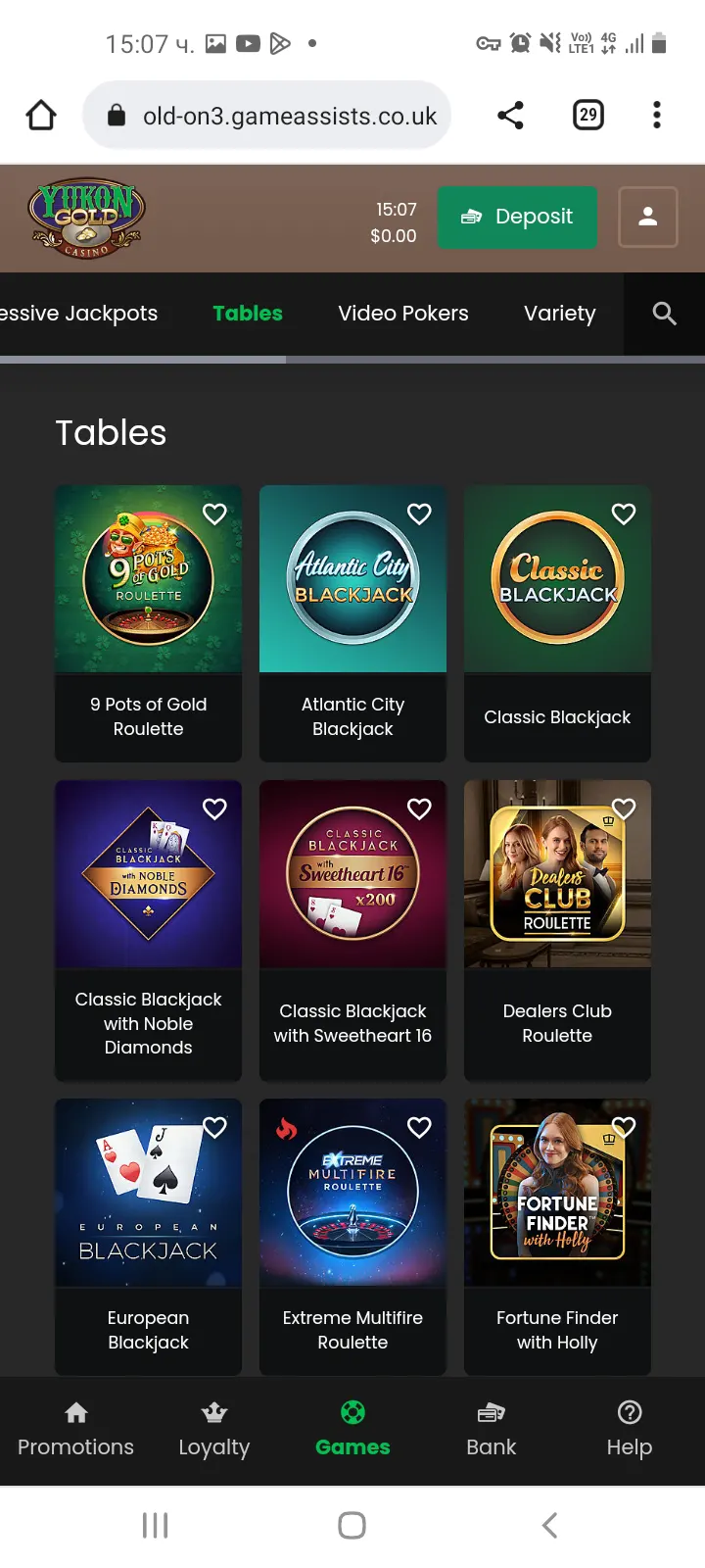 Yukon Gold casino app screenshot 2