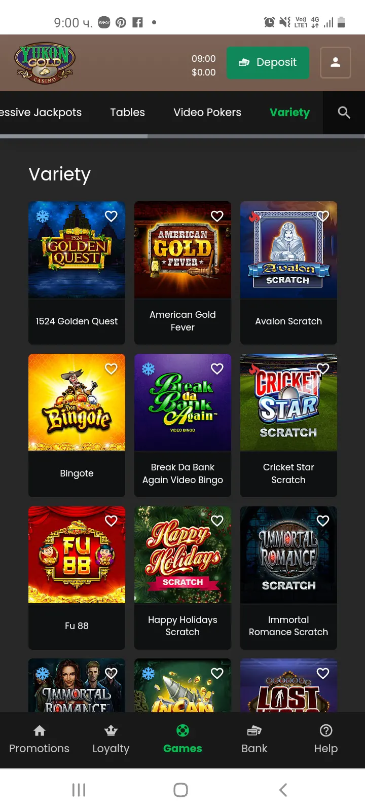 Yukon Gold casino app screenshot 5